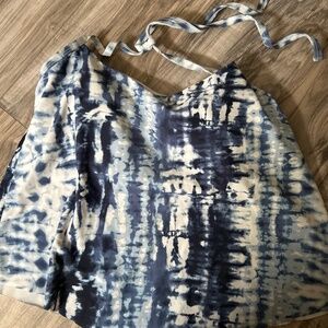 Cute navy blue and white swim suit